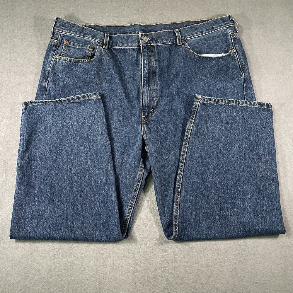 Levi’s 550 Relaxed Fit Tapered Leg Blue Jeans Big & Tall Mens 44x28 Denim Cotton